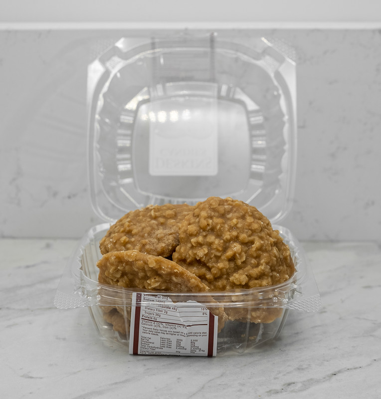 Peanut Butter No-Bake Cookies in packaging